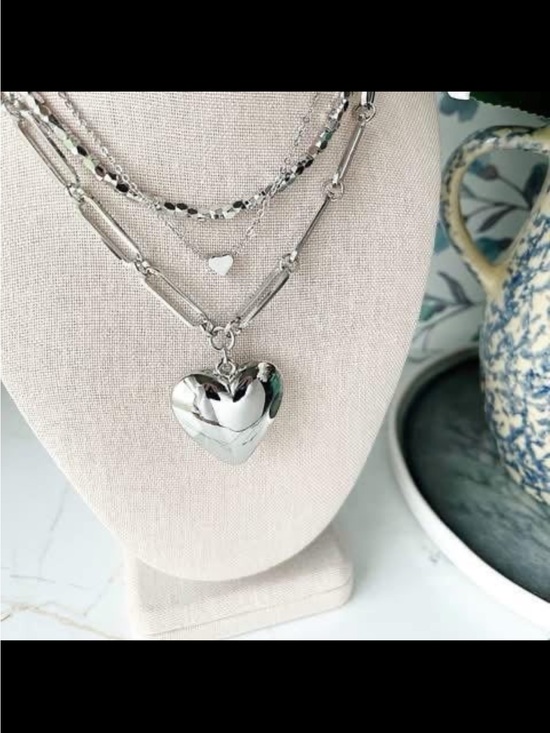 Park Lane Jewelry - Park Lane Silver Heart Pendant Necklace Lovelle